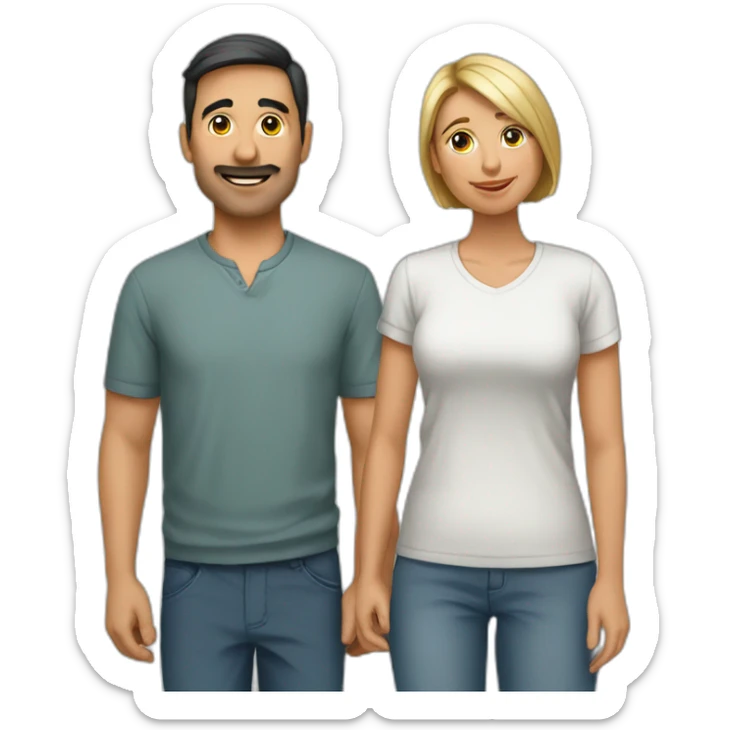 pareja mayores sticker