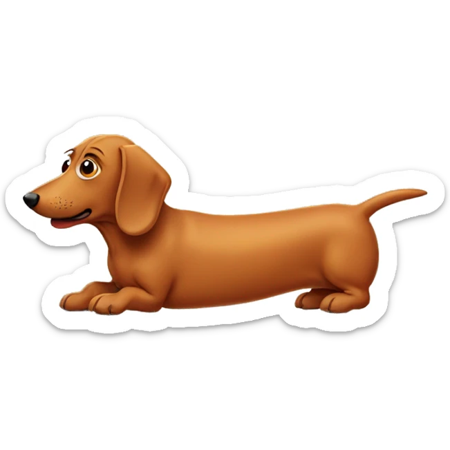 wiener dog sticker