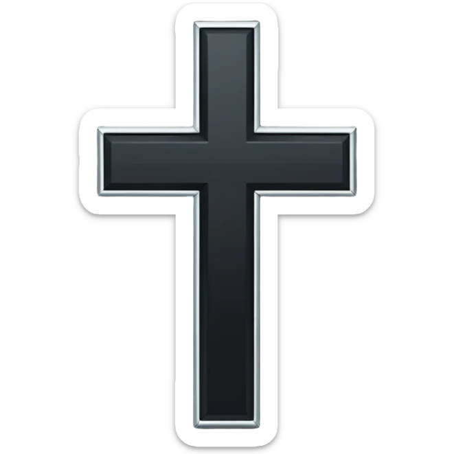 black cross sticker