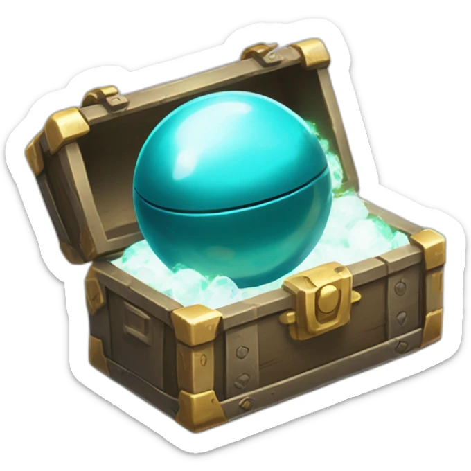 Pokemon Game LootCase Color DarkCyan Rich Treasure Legendary Epic Pokeballs Pokemons and Pokemon Items Inside this have Shiny Glow sticker