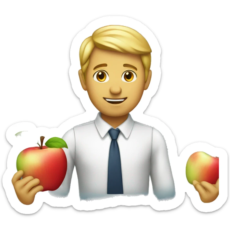 apple business sticker