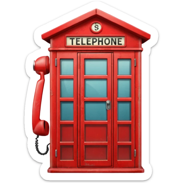 telephone cabin sticker