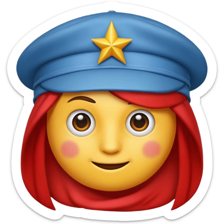 Un emoji care să fie roșu în obraji, dar să își dea ochi peste cap sticker