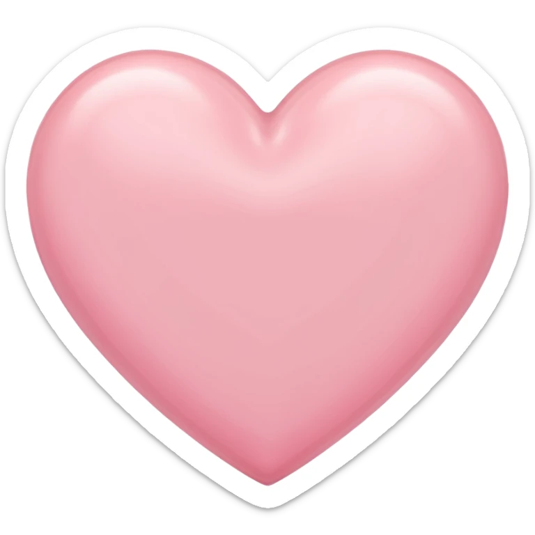 pastel pink heart sticker