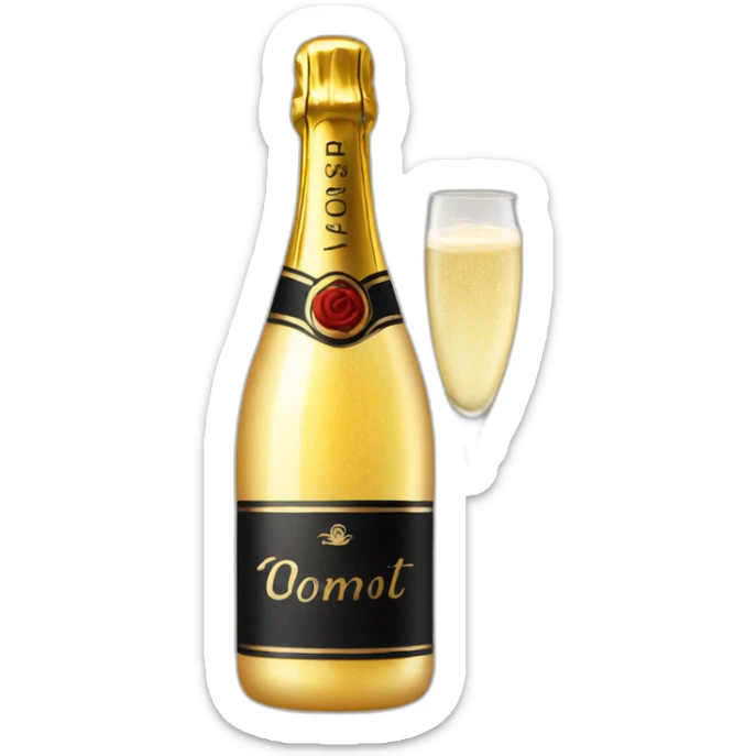 champagne sticker