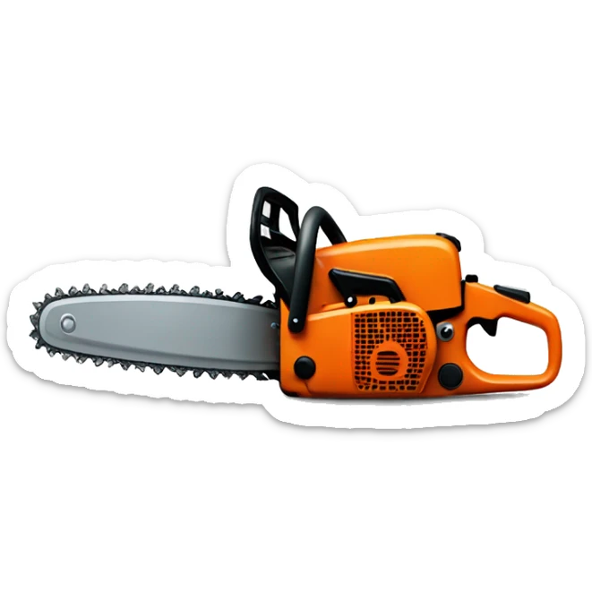 Chainsaw sticker
