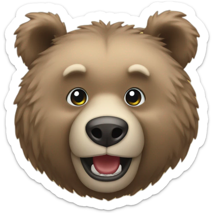 wild bear sticker