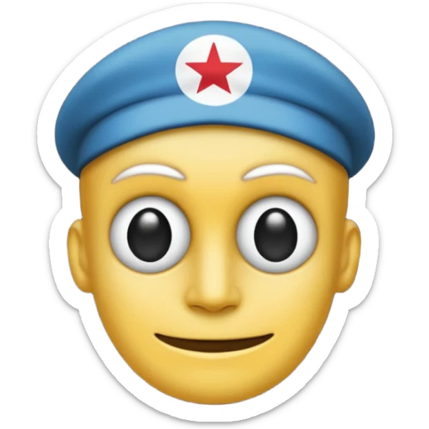 Tu n'as pas compris, je veux créer un emoji à partir du crâne présent sur les drapeaux de Nestor Makhno le célèbre anarchiste ukrainien sticker