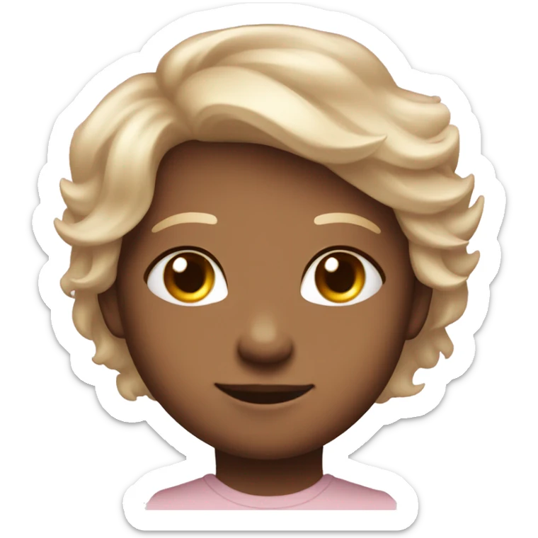 Cute Proud face with a bit of blush and Angel halo (Like mmessenger emojie) sticker