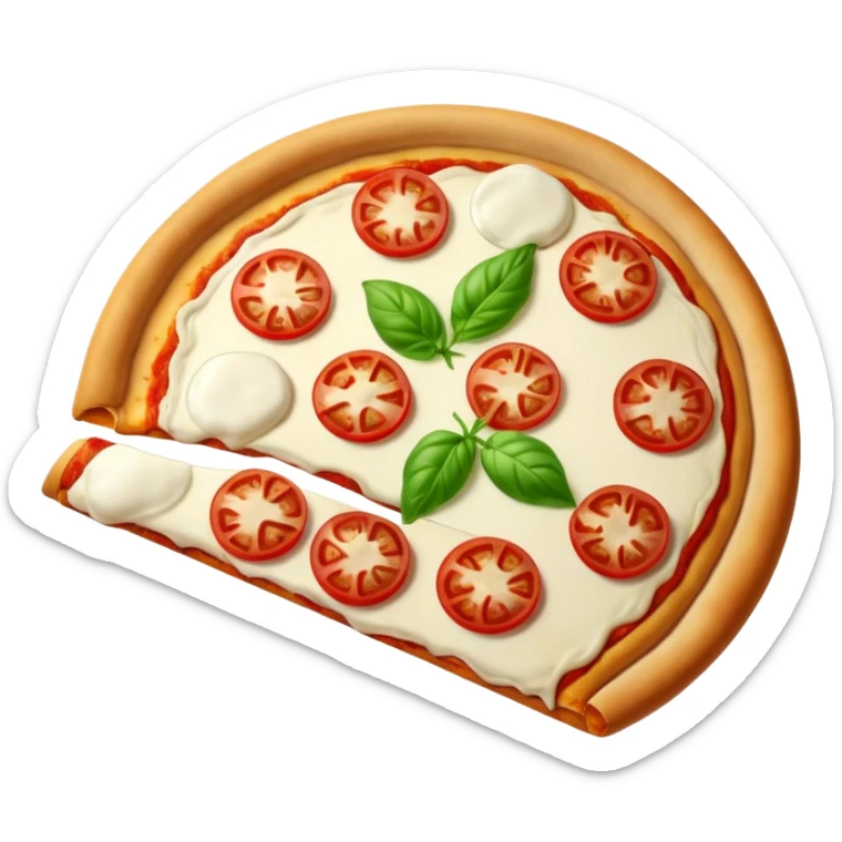 A pizza that embodies all the colors of France sticker