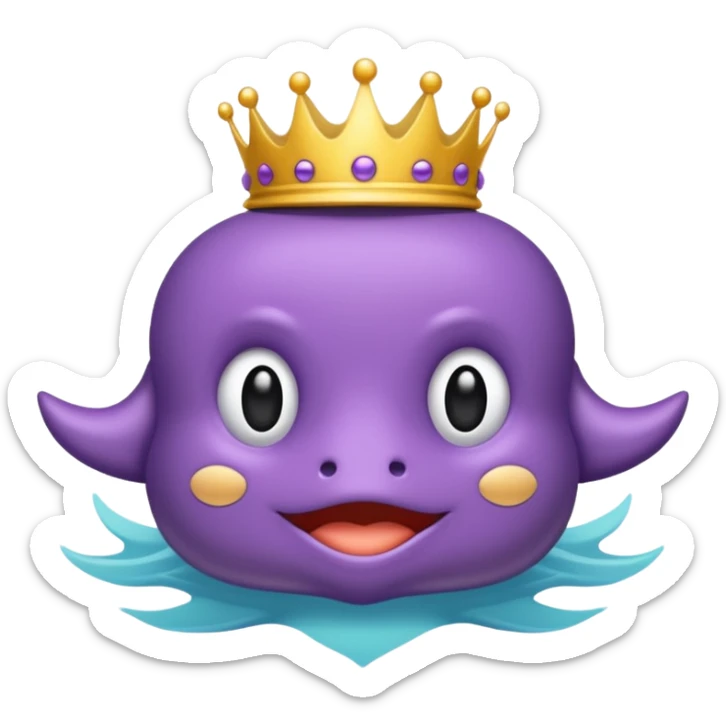 Emblema de sub para Twitch que sea una corona chula para recibirla a los 4 meses sticker