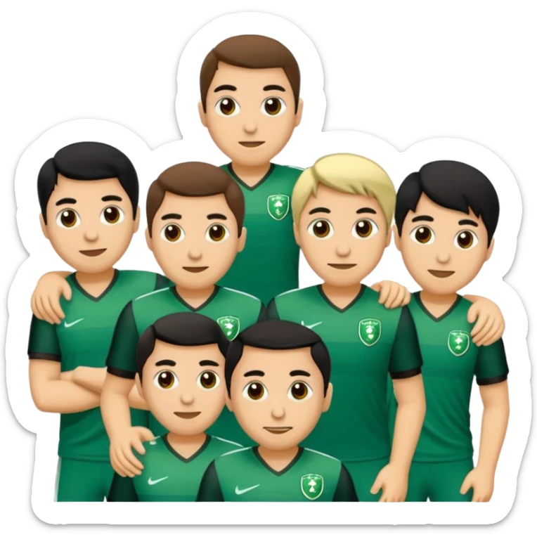 Bursaspor timsağlı bir dikkat çekici emoji beyaz yeşil sticker