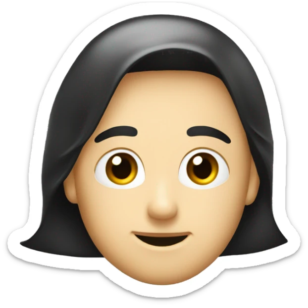 Generate an Emoji with the following in the middle: "ﷺ" surronded by a black area and a white borde sticker