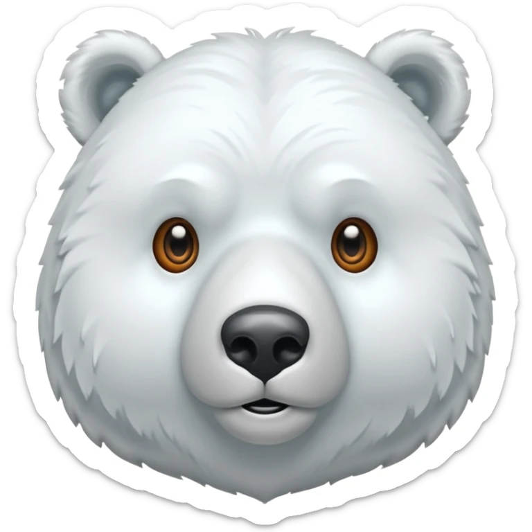 Puedes hacer a un oso polar que cierre un ojo y el otro lo tenga abierto de esta manera 😉 sticker