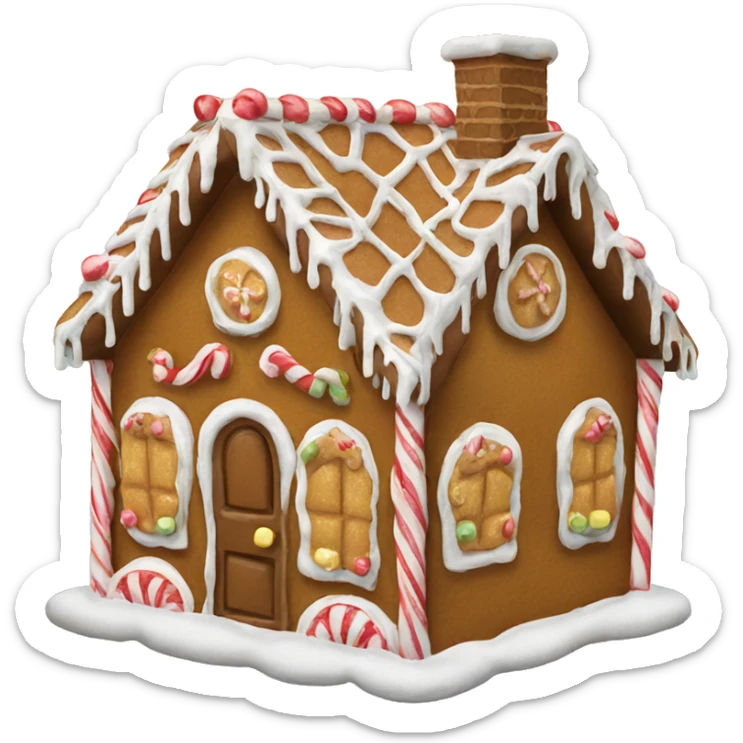 Gingerbread house sticker