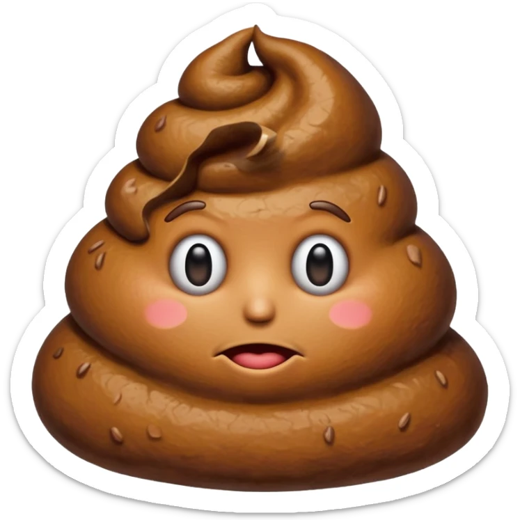 the poop emogi, a pile of poop in trumps image   none of those are what i want sticker
