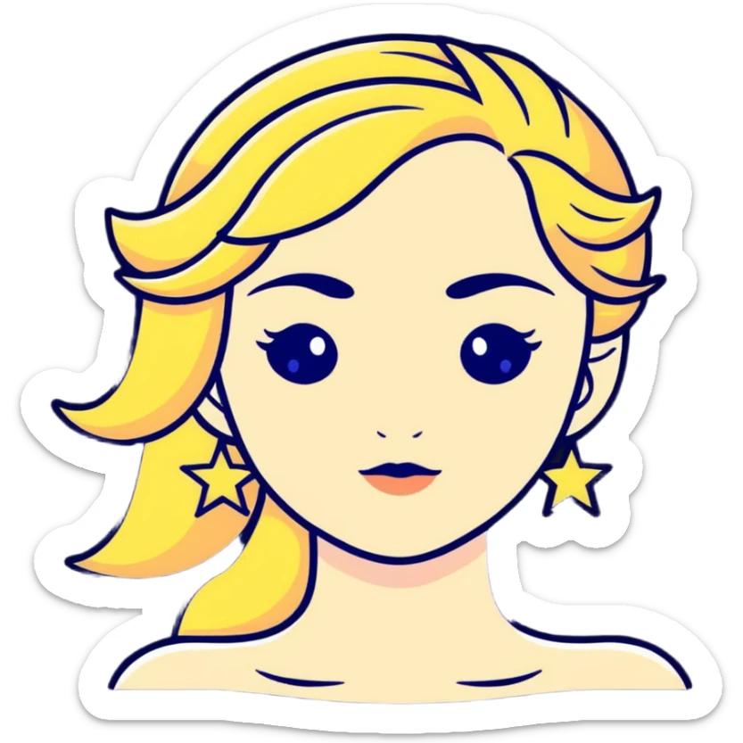 universe goddess Sophia with pretty perfect feminine attractive face, cosmic beauty with detailed delicate facial features, starry goddess with ethereal glow sticker