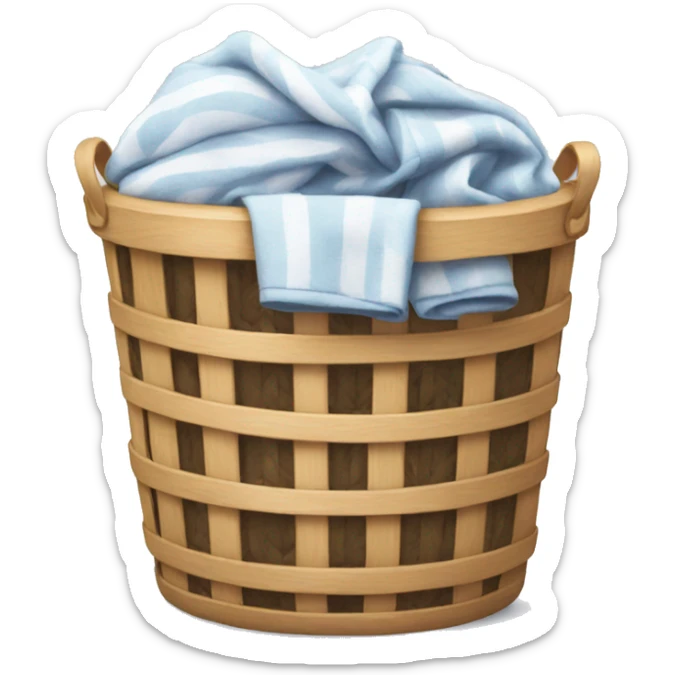 Laundry basket sticker