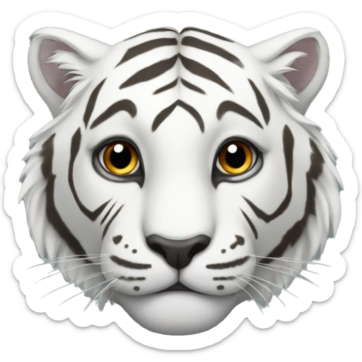 white tiger sticker