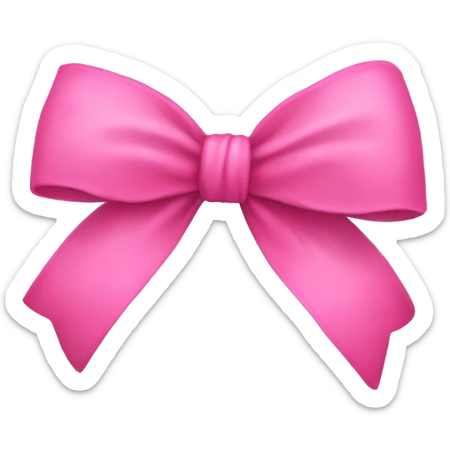 pink bow sticker