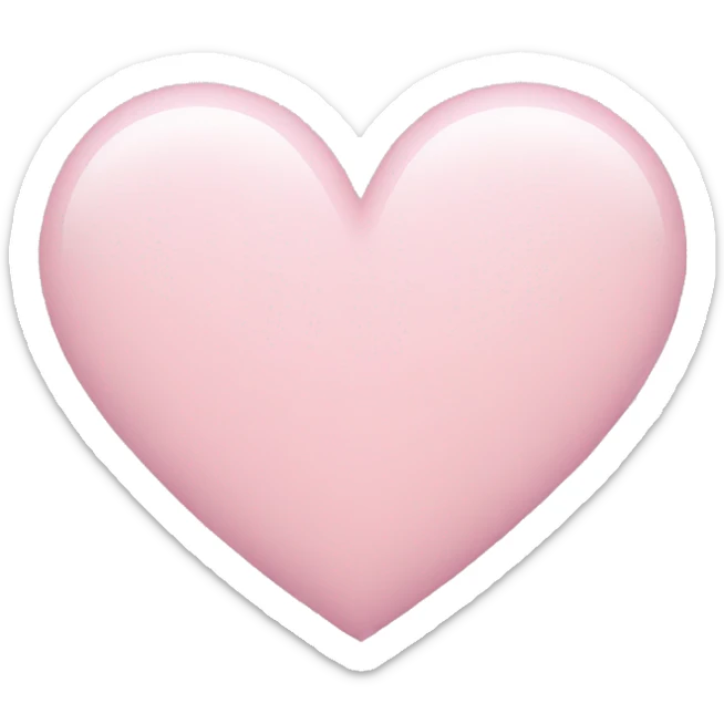 Light pink heart sticker