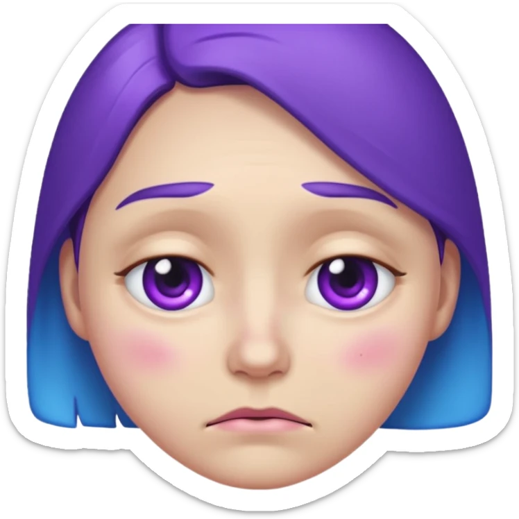 sad emoji with bruise under eye
no i would like skmilar to smiling face holding up tearsnot tears just bruise sticker