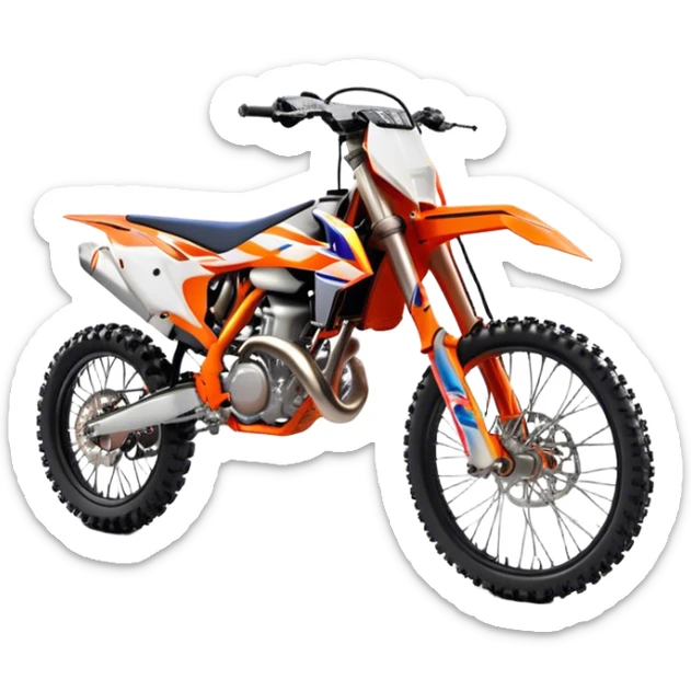 KTM Dirtbike - KTM 250 SX (Model Year: 2021) (Iconic colour: Orange) sticker