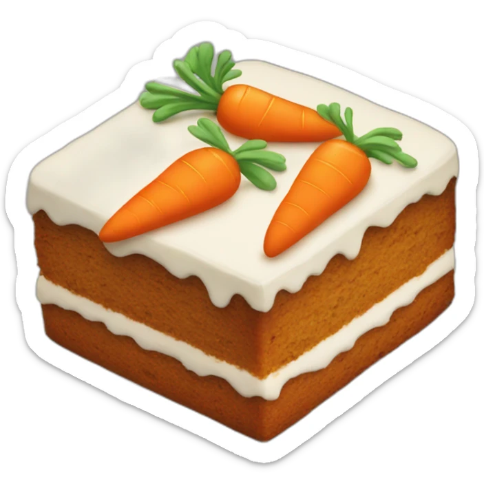 Carrot cake sticker