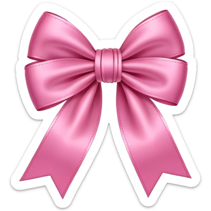 Cute bow sticker