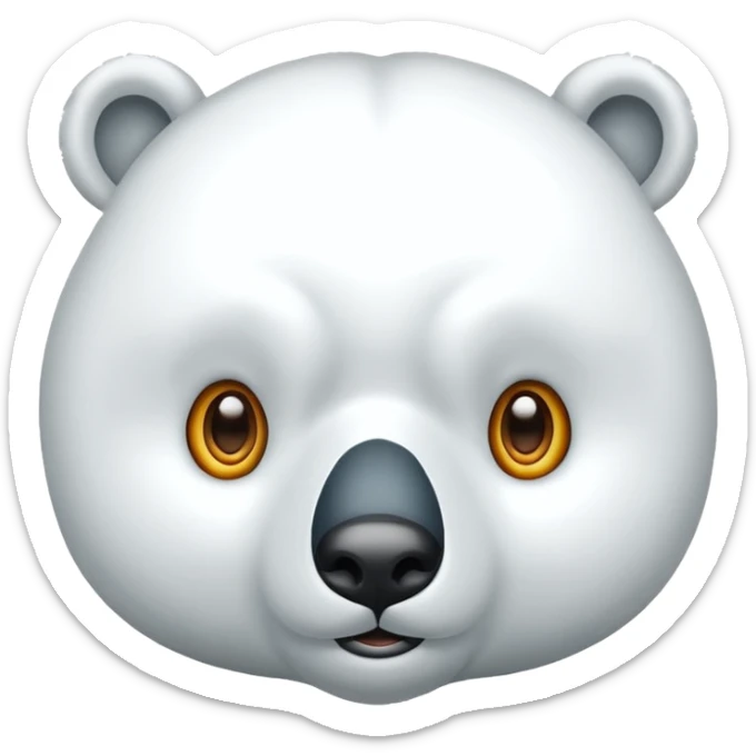 Puedes hacer un oso polar el cual este con un ojo abierto y el otro ojo cerrado por favor  sticker