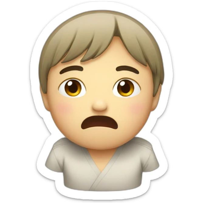 Japanese crying sticker