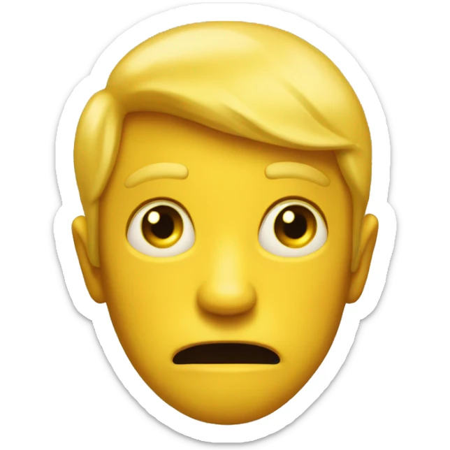 yellow emoji that witnessed the ubiverse and it's unimaginable horrors sticker