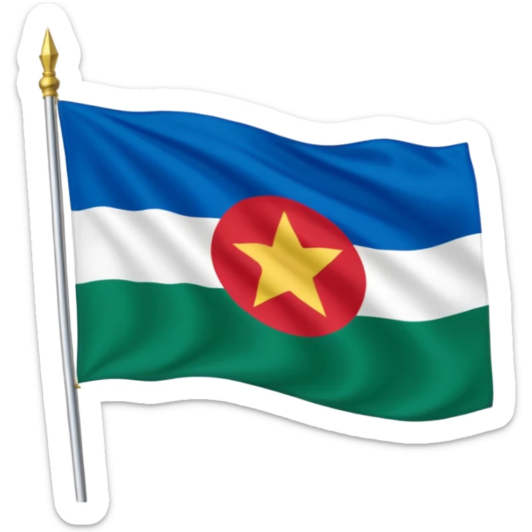 Crie um emoji da bandeira do estado do Paraná que fica no Pais Brasil sticker