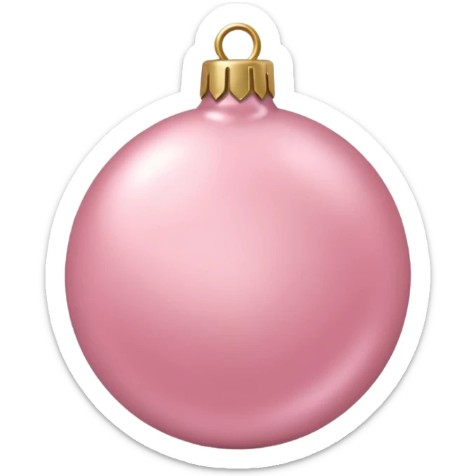 the color is baby pink its still christmas themed and aesthetic sticker