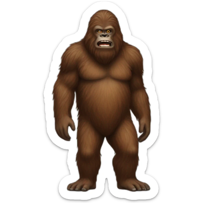 Bigfoot sticker