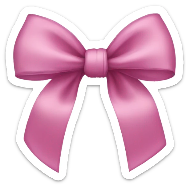 pretty bow sticker