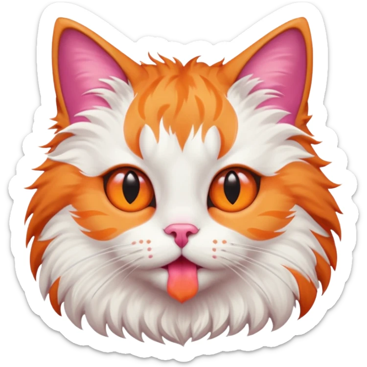 star eyed cat sticker