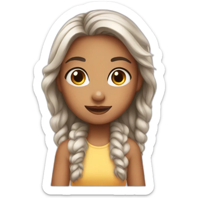 girl how look like sqirl sticker