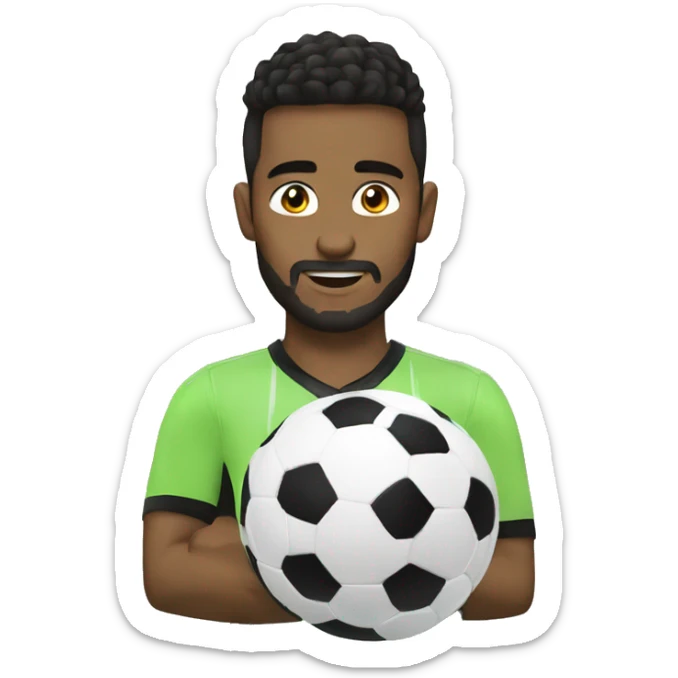 Toma mi foto de perfil y crea emojis sobre soccer sticker