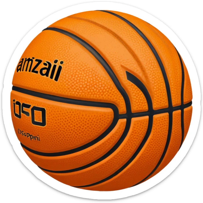 Aesthetic basketball sticker
