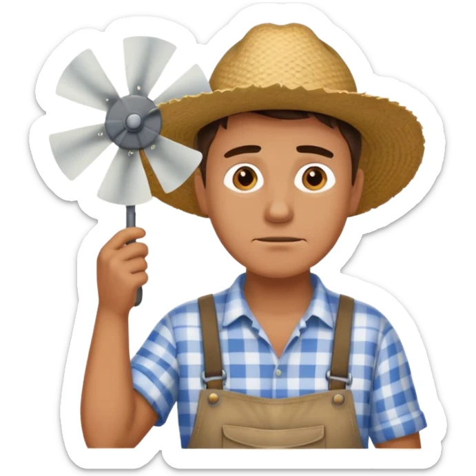  Ek Kisan garmi se bahut pareshan tha...
Pankha bhi kaam nahi kar raha tha...
"Kaash main hawa mein udta!" – Kisan ne kaha sticker