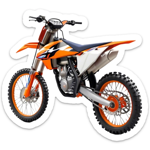 KTM Dirtbike - KTM 250 SX (Model Year: 2021) (Iconic colour: Orange) sticker