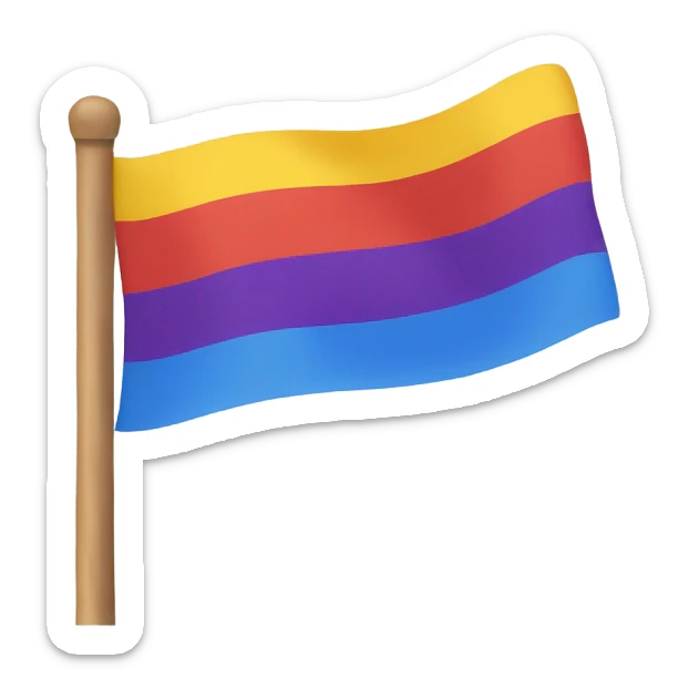 "Make an emoji flag with the text 'TON FESTIVAL' on it. The flag should be black, and the text should be in dark blue." sticker