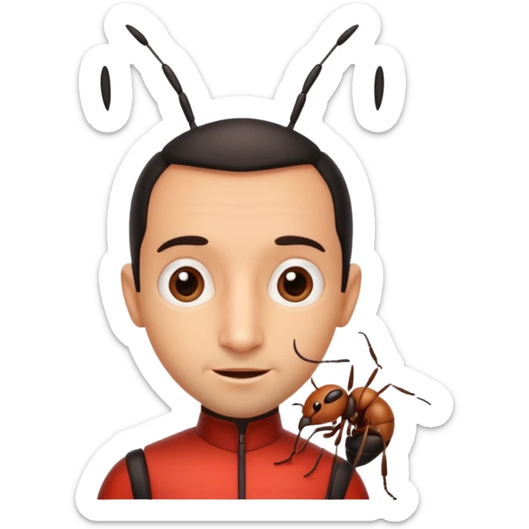 An ant that record the padkaat and name of that ant is Mansour Morchehzadeh that ant is a funny and fantasy sticker