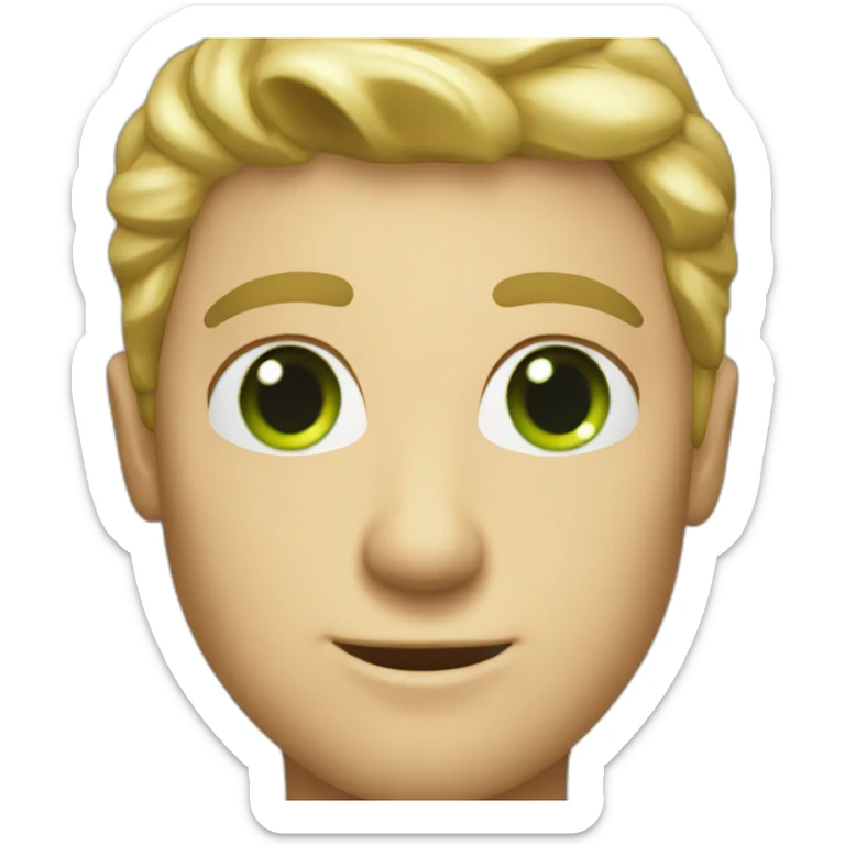 photographer Photo of a blond green-eyed man sticker