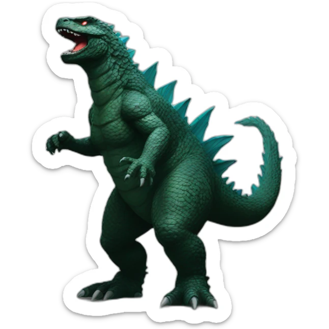 Godzilla nice sticker