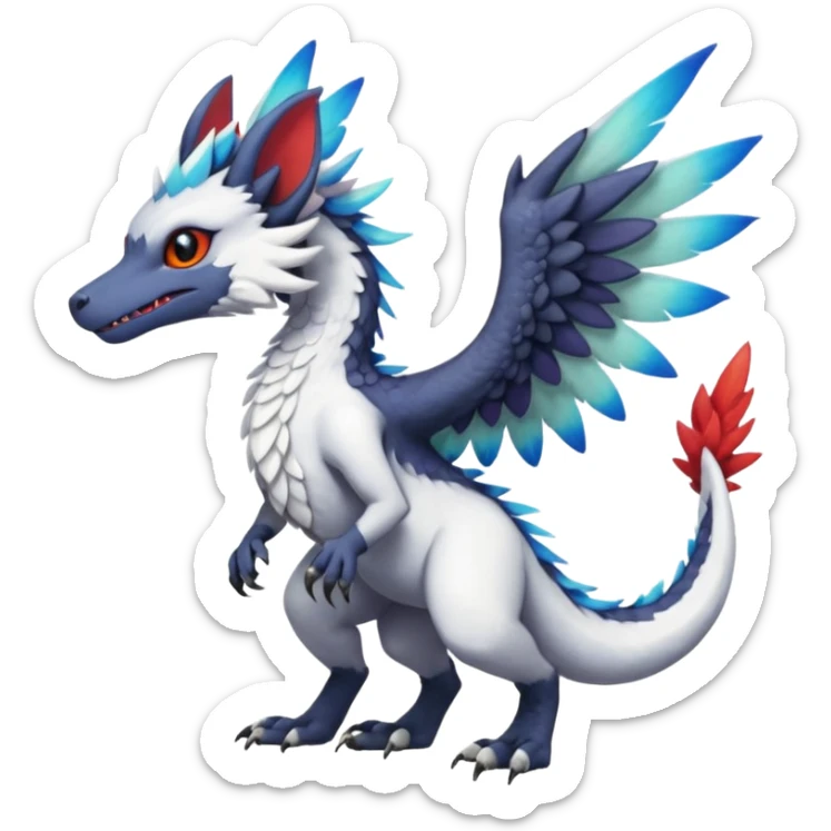 "Dutch Angel Dragon"-Trico-Silvally-Vernid-Sergal-hybrid-fusion sticker