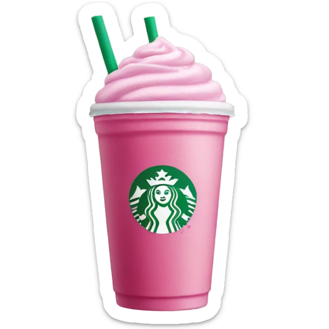 Starbucks pink drink sticker