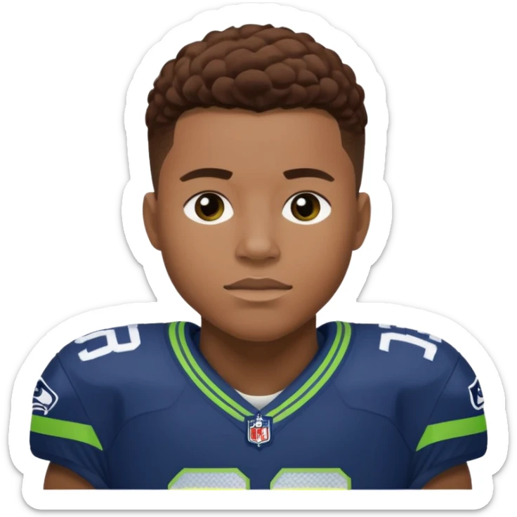 do an emoji of Seattle Seahawks' wide receiver Jaxon Smith-Njigba sticker