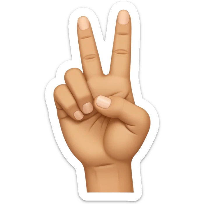 Create an emoji of a right hand. The thumb and middle finger of the right hand are pressed together, with the index finger positioned between them. The remaining fingers are curled into a fist. Add motion lines around the emoji to indicate a downward hand movement. sticker